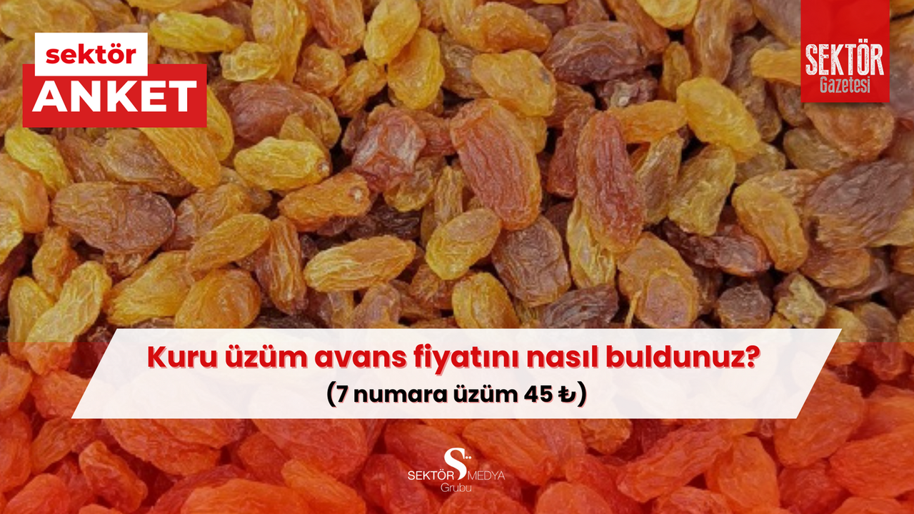 Kuru üzüm avans fiyatını nasıl buldunuz? (7 numara üzüm 45₺)