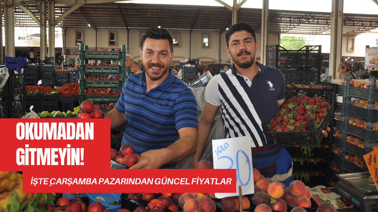 Çarşamba Pazarından Güncel Fiyatlar | Limon, Enginar, Kiraz, Yenidünya, Şeftali….
