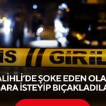 Salihli’de şoke eden olay! Sigara istediler, bıçaklayıp kaçtılar