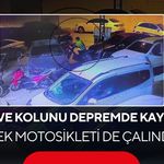 Depremzede gencin motosikletini çocuk hırsızlar böyle çaldı! Kamerada pusu detayı...