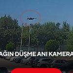Kaza kırıma uğrayan uçağın düşme anı kamerada
