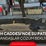 Fatih Caddesi’nde su patlağı: Vatandaşlar çözüm bekliyor