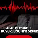 AFAD duyurdu: 4.1 büyüklüğünde deprem