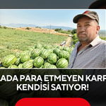 Tarlada Para Etmeyen Karpuzu Kendisi Satıyor!