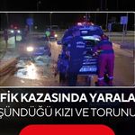Kazada yaralanan sürücü hastaneye gitmek istemedi! Tek şartı kızı ve torununu görmekti