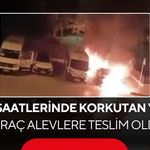 Korkutan yangın! İki araç birden alevlere teslim oldu!