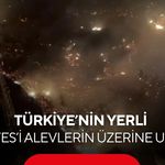 ‘Nefes’ alevlerin üzerine böyle gitti! İlk yerli yangın söndürme helikopteri sahada