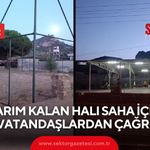 Sart Mahallesi’nde yarım kalan halı sahanın tamamlanması bekleniyor