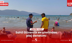 Sahil Güvenlik ekiplerinden plaj denetimi