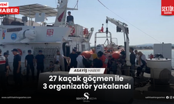 27 kaçak göçmen ile 3 organizatör yakalandı