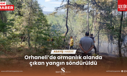 Orhaneli’de ormanlık alanda çıkan yangın söndürüldü