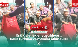 Selendi'de eski gelenekler yaşatılıyor...  Maniler okundular