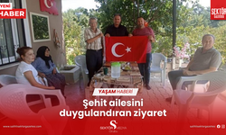 Şehit ailesini duygulandıran ziyaret