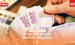 AFAD’dan yardım ödemesi duyurusu