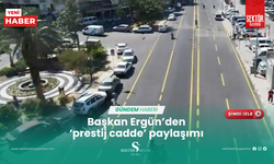 Başkan Ergün’den  ‘prestij cadde’ paylaşımı