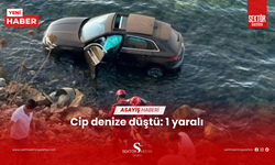 Cip denize düştü: 1 yaralı