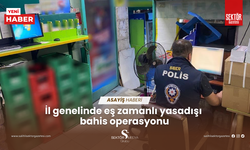 İl genelinde eş zamanlı yasadışı  bahis operasyonu