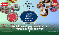 Salihli’de 4-6 yaş arası Kur’an Kursu kayıtları başlıyor