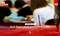 Açık liseye geçiş şartları belli oldu