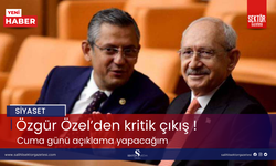 Özgür Özel’den kritik çıkış ! Cuma günü açıklama yapacağım