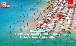 Turist sayısında yüzde 15 artış,