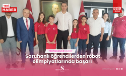 Saruhanlı öğrencilerden robot olimpiyatlarında başarı