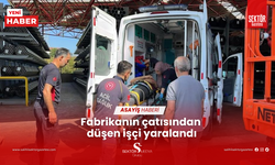 Fabrikanın çatısından düşen işçi yaralandı