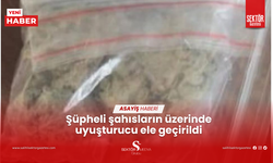 Şüpheli şahısların üzerinde uyuşturucu ele geçirildi