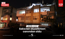 Saksıları düzeltirken canından oldu