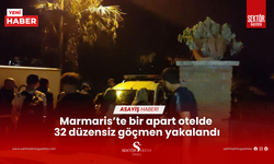 Marmaris’te bir apart otelde 32 düzensiz göçmen yakalandı