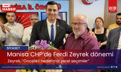 Manisa CHP’de Zeyrek, görevi devraldı