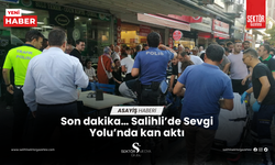 Salihli’de Sevgi Yolu’nda kan aktı