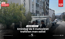 Emirdağ’da 9 motosiklet trafikten men edildi