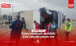 Yolcu otobüsü devrildi: Çok sayıda yaralı var