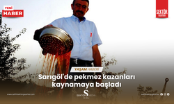 Sarıgöl'de Pekmez kazanları kaynamaya başladı