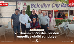 Yardımsever Gördesliler'den engelliye akülü sandalye