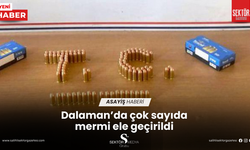 Dalaman’da çok sayıda mermi ele geçirildi