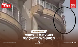 Annesini 5. Kattan aşağı atmaya çalıştı