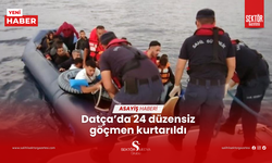 Datça’da 24 düzensiz göçmen kurtarıldı