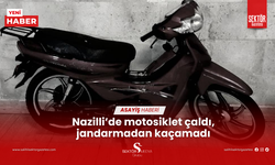 Nazilli’de motosiklet çaldı, jandarmadan kaçamadı