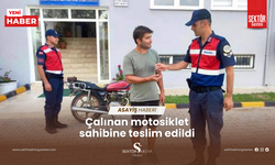 Çalınan motosiklet sahibine teslim edildi