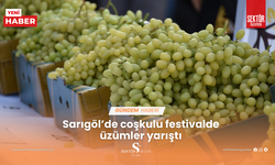 Sarıgöl’de coşkulu festivalde üzümler yarıştı