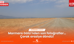 Marmara Gölü’nden son fotoğraflar…  Çorak araziye döndü!