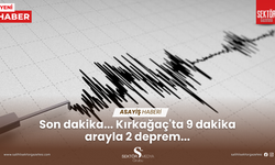 Son dakika... Kırkağaç'ta 9 dakika arayla 2 deprem...