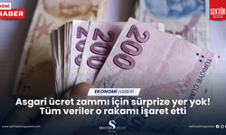 Asgari ücret zammı için sürprize yer yok! Tüm veriler o rakamı işaret etti