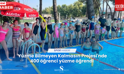 'Yüzme Bilmeyen Kalmasın Projesi'nde 400 öğrenci yüzme öğrendi