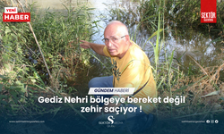 Gediz Nehri bölgeye bereket değil zehir saçıyor !