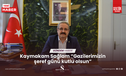 Kaymakam Sağlam: 'Gazilerimizin şeref günü kutlu olsun'