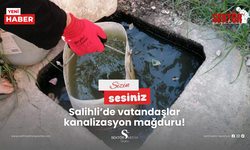 Salihli’de vatandaşlar kanalizasyon mağduru!