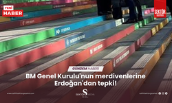 BM Genel Kurulu'nun merdivenlerine Erdoğan'dan tepki!